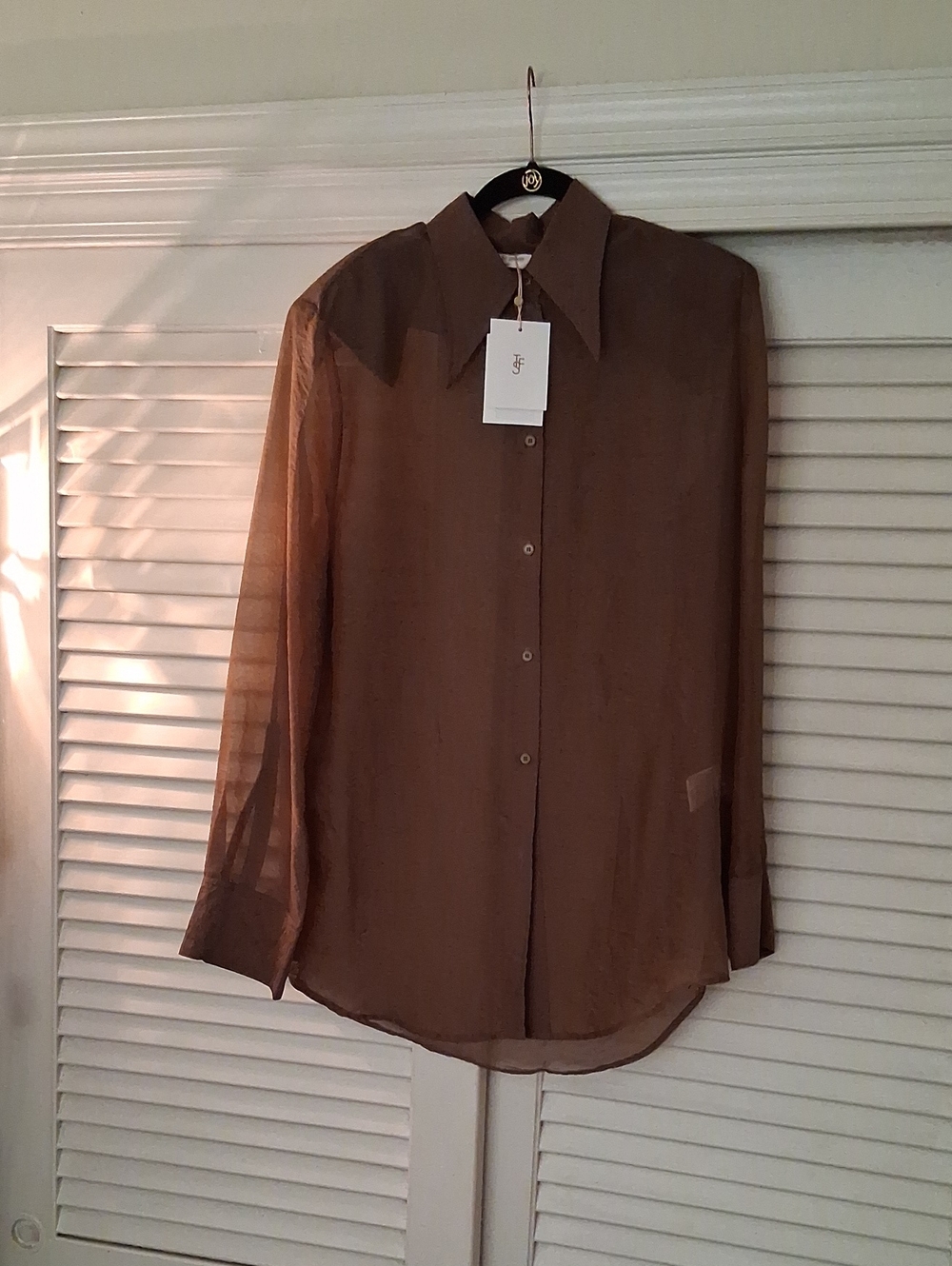 The Frankie Shop Jolene Semi Sheer Shirt
